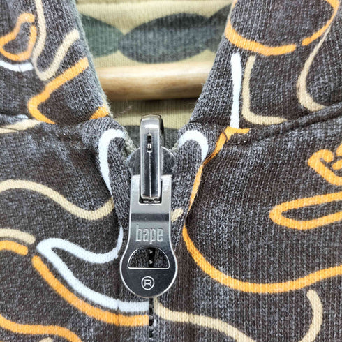 アベイシングエイプ A BATHING APE 初期タグ 1STカモ リバーシブルジップアップパーカー メンズ