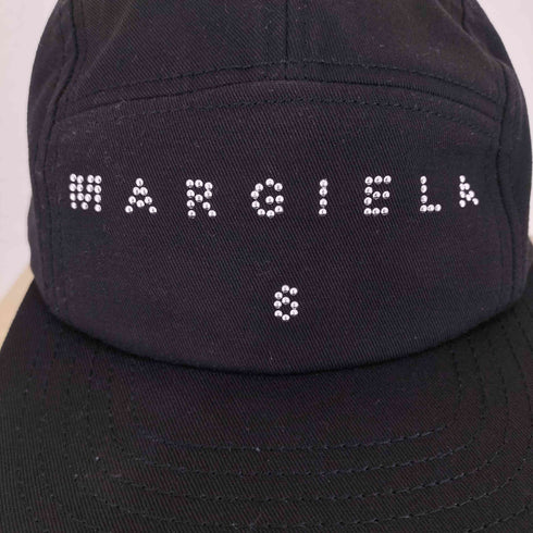 エムエムシックスメゾンマルジェラ MM6 Maison Margiela 22SS ストーン装飾ロゴジェットキャップ レディース FREE