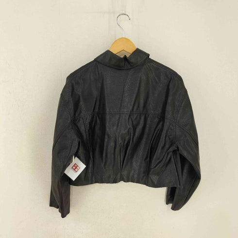 ザラ ZARA FAUX LEATHER OVERSHIRT レディース import:XS