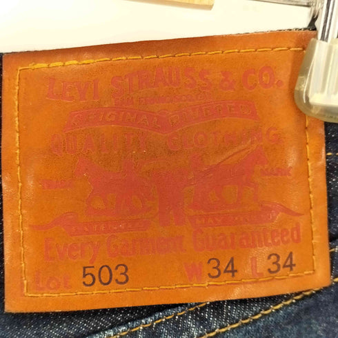 リーバイス Levis 503 デニムショートパンツ 赤耳 ボタン裏J22 メンズ W34