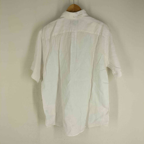 ランズエンド LANDS END リネン100% 三点留め BDシャツ メンズ JPN:M