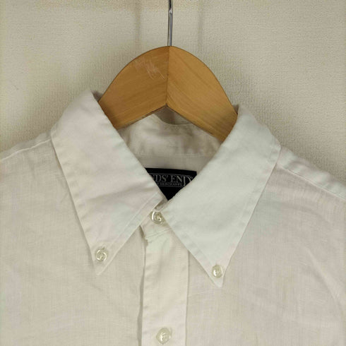 ランズエンド LANDS END リネン100% 三点留め BDシャツ メンズ JPN:M
