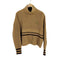 トミーヒルフィガー TOMMY HILFIGER ロゴ刺繍 リブライン ニット レディース import:M