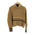 トミーヒルフィガー TOMMY HILFIGER ロゴ刺繍 リブライン ニット レディース import:M