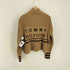 トミーヒルフィガー TOMMY HILFIGER ロゴ刺繍 リブライン ニット レディース import:M