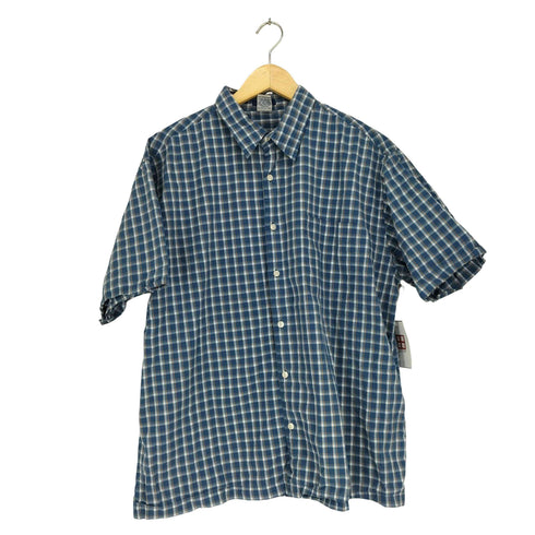 オールドネイビー OLD NAVY REGULAR FIT チェック柄コットンS/S シャツ メンズ JPN:XL