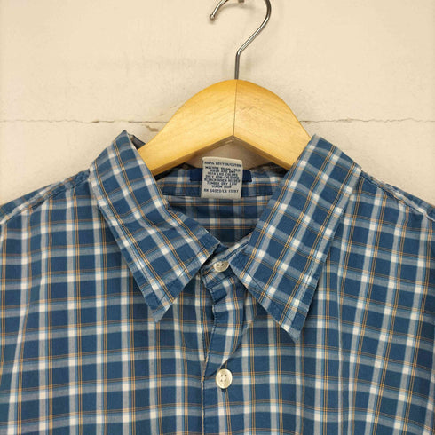 オールドネイビー OLD NAVY REGULAR FIT チェック柄コットンS/S シャツ メンズ JPN:XL