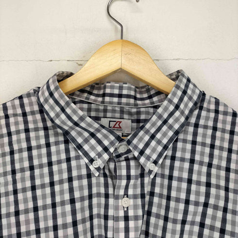カッターアンドバック CUTTER&BUCK チェック柄 ボタンダウンL/S シャツ メンズ 4XB