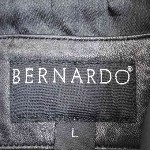 BERNARDO 羊革 レザーブルゾン ボックスシルエット メンズ import:L