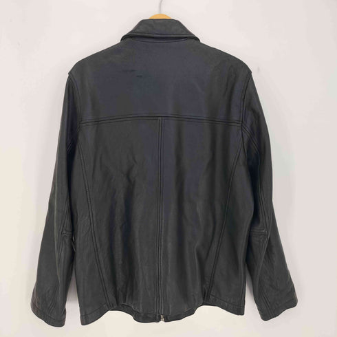 BERNARDO 羊革 レザーブルゾン ボックスシルエット メンズ import:L