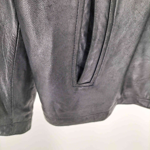 BERNARDO 羊革 レザーブルゾン ボックスシルエット メンズ import:L