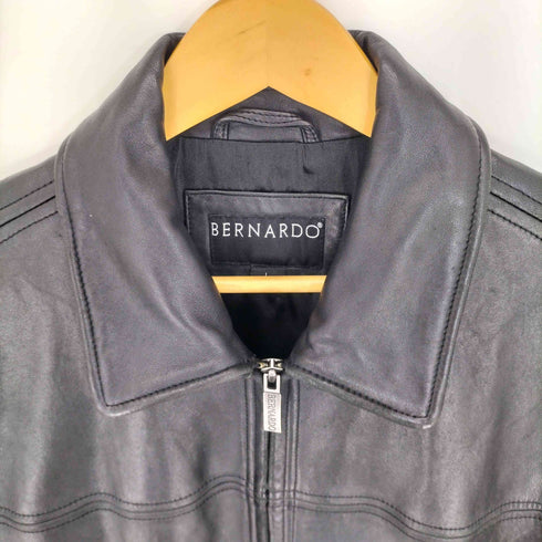 BERNARDO 羊革 レザーブルゾン ボックスシルエット メンズ import:L