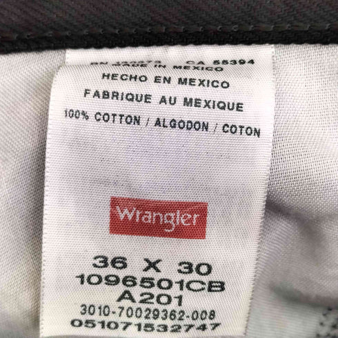 ラングラー Wrangler メキシコ製 A201 ブラック ストレートデニム メンズ 36×30