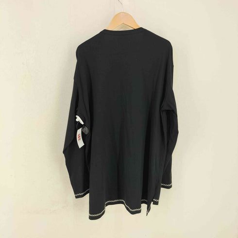 サイトバイヨウジヤマモト syte by Yohji Yamamoto 40/2 Cotton Jersey Crew Neck Half-Layered ColorLock Long Sleeve T-Shirt メンズ JPN:3