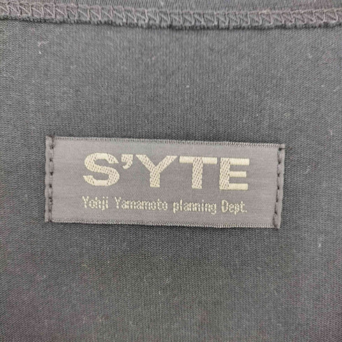 サイトバイヨウジヤマモト syte by Yohji Yamamoto 40/2 Cotton Jersey Crew Neck Half-Layered ColorLock Long Sleeve T-Shirt メンズ JPN:3