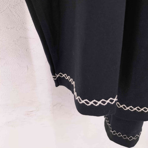 サイトバイヨウジヤマモト syte by Yohji Yamamoto 40/2 Cotton Jersey Crew Neck Half-Layered ColorLock Long Sleeve T-Shirt メンズ JPN:3