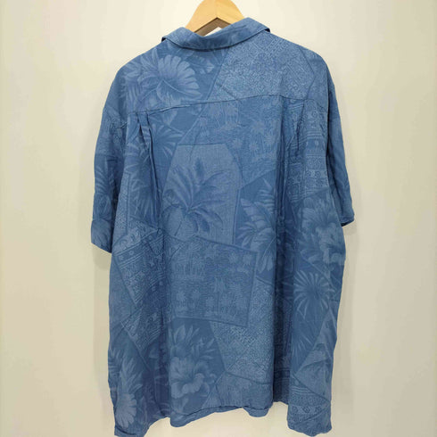クラフトアンドバロー Croft&Barrow フラワープリント 開襟 アロハシャツ メンズ import:XXL