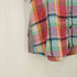 PURE LINEN チェック 半袖シャツ メンズ import:XL