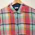 PURE LINEN チェック 半袖シャツ メンズ import:XL