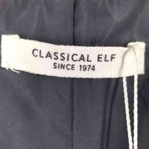 クラシカルエルフ CLASSICAL ELF サイドスリットオーバーサイズ ダブルジャケット ダブルブレスト 金ボタン 気軽に羽織れる大人のブレザー。サイドスリットオーバーサイズ ダブルジャケット レディース JPN:S