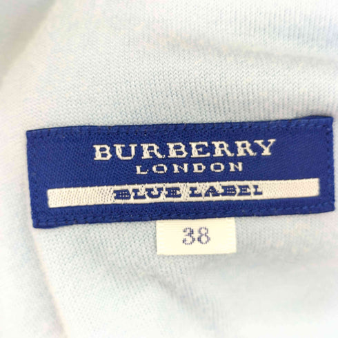 バーバリーブルーレーベル BURBERRY BLUE LABEL パイル地 ジップアップパーカー レディース 38