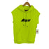 エムエスジーエム MSGM ACTIVEWEAR フロントロゴ ノースリーブラグランフーディ メンズ import:L