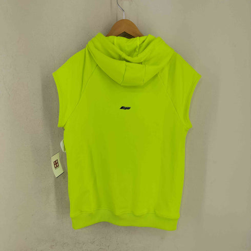 エムエスジーエム MSGM ACTIVEWEAR フロントロゴ ノースリーブラグランフーディ メンズ import:L