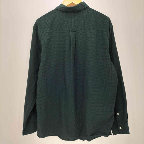 チャップス CHAPS 00S ロゴ刺繍 チェック コットンポリ ボタンダウンシャツ メンズ import:XL