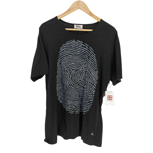 ヴィヴィアンウエストウッドマン Vivienne Westwood MAN FINGER PRINT リラックスTシャツ メンズ JPN:48