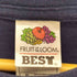 フルーツオブザルーム FRUIT OF THE LOOM メッセージプリント クルーネックTシャツ メンズ JPN:XL
