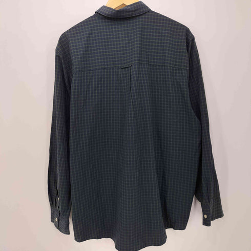 チャップス CHAPS 00S ロゴパッチ チェック コットンポリ ボタンダウンシャツ メンズ import:XL