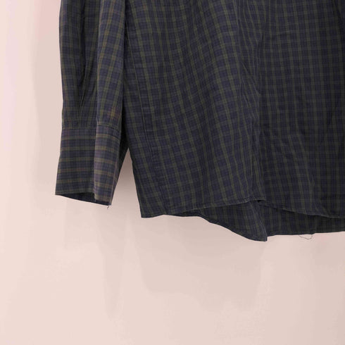 チャップス CHAPS 00S ロゴパッチ チェック コットンポリ ボタンダウンシャツ メンズ import:XL