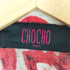 CHOCHO ITALY イタリア製 裾コード 総柄ハーフボタンシャツブラウス レディース