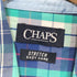 チャップス CHAPS 00S ロゴ刺繍 チェック コットンポリ ボタンダウンシャツ メンズ import:XL