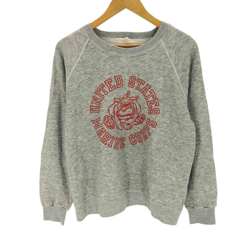 エムジェーソッフェカンパニーインク M.J.SOFFE COMPANY INC. mj so ffe company 80s~90s USA製 プリント ラグランスウェト メンズ JPN:L