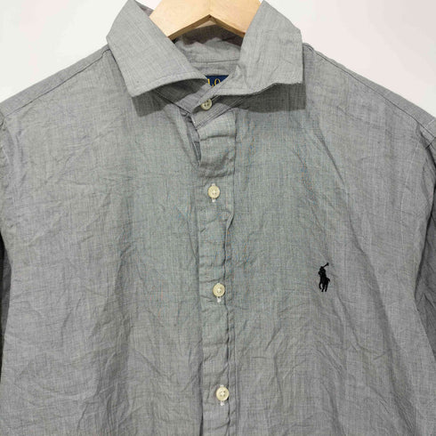 ラルフローレン RALPH LAUREN CLASSIC FIT ポニー刺繍 ワイドカラー ボタンダウンシャツ メンズ