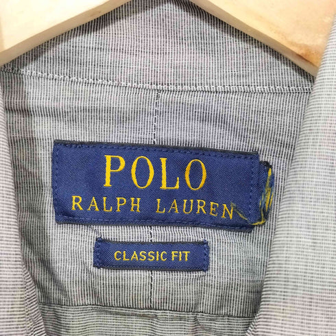 ラルフローレン RALPH LAUREN CLASSIC FIT ポニー刺繍 ワイドカラー ボタンダウンシャツ メンズ