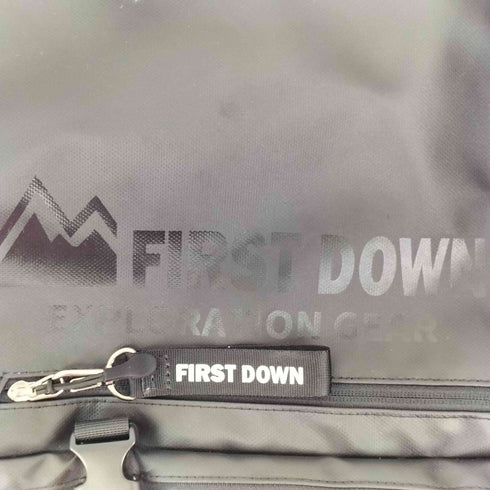 ファーストダウン FIRST DOWN ロゴ ブラック バックパック メンズ