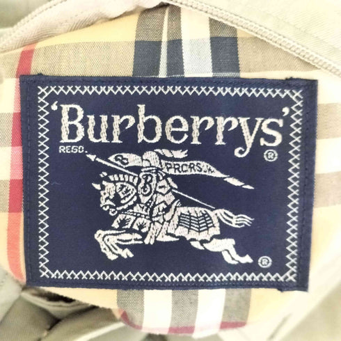 バーバリーズ BURBERRYS 裏地チェック 比翼ステンカラーコート メンズ