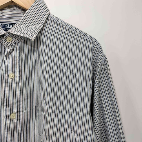 ラルフローレン RALPH LAUREN 90S PHILIP ストライプ ロングスリーブ レギュラーカラーシャツ メンズ 16 34/35