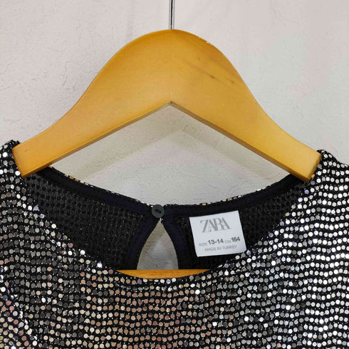 ザラ ZARA ASYMMETRICAL SHIMMER DRESS レディース 13-14