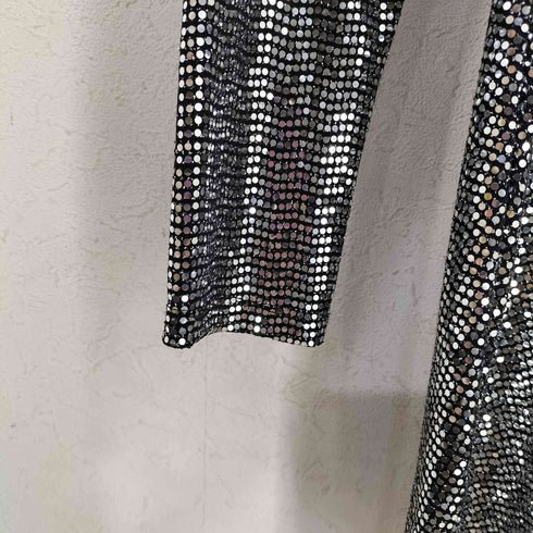 ザラ ZARA ASYMMETRICAL SHIMMER DRESS レディース 13-14