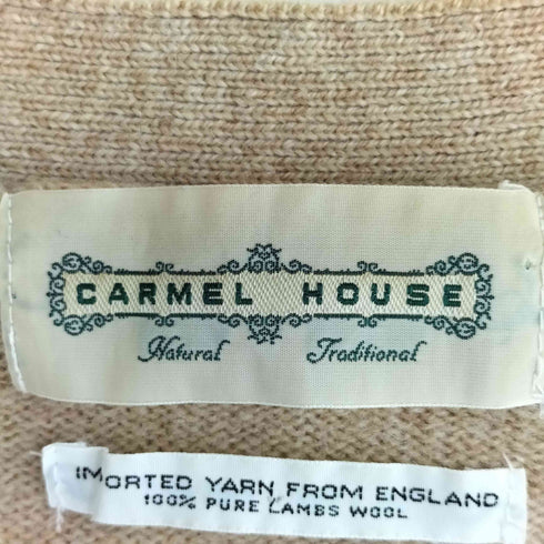 CARMEL HOUSE ラムウール アーガイルカーディガン メンズ