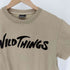 ワイルドシングス WILD THINGS FLOCKING LOGO TEE フロッキング ロゴ Tシャツ メンズ