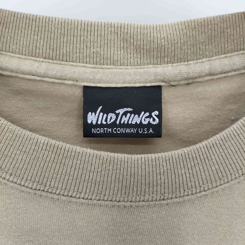 ワイルドシングス WILD THINGS FLOCKING LOGO TEE フロッキング ロゴ Tシャツ メンズ