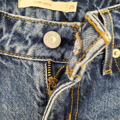 リーバイス Levis LOW LOOSE ミディアムインディゴ REAL RECOGNIZE レディース 25
