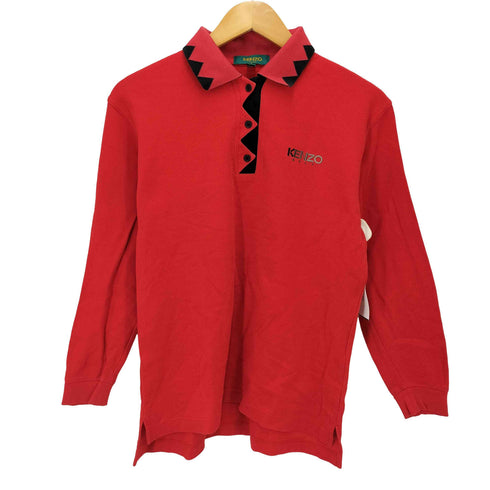 ケンゾーゴルフ KENZO GOLF バイカラーL/Sデザインポロシャツ メンズ 2