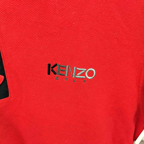 ケンゾーゴルフ KENZO GOLF バイカラーL/Sデザインポロシャツ メンズ 2