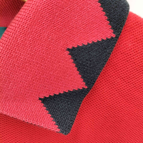 ケンゾーゴルフ KENZO GOLF バイカラーL/Sデザインポロシャツ メンズ 2