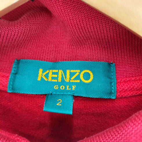 ケンゾーゴルフ KENZO GOLF バイカラーL/Sデザインポロシャツ メンズ 2